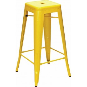 Σκαμπό Μπαρ Μεταλλικό Relix Κίτρινο 43x43x76εκ.Κωδικός: E5190,9 