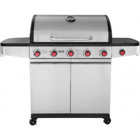 Unimac Ψησταριά Υγραερίου Premium 661318 με Μαντεμένια Σχάρα, 5 Εστίες και Πλαϊνό Μάτι