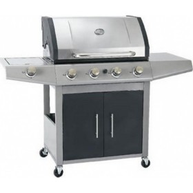 Vanward Ψησταριά Υγραερίου Μαντεμένια Σχάρα με 4 Εστίες και Πλαϊνό Μάτι 4815S