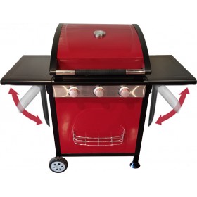 Blackbull Ψησταριά Υγραερίου Μαντεμένια Σχάρα με 3 Εστίες Gusto Blackbull Ψησταριά Υγραερίου Μαντεμένια Σχάρα με 3 Εστίες Gusto