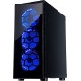 Inter-Tech CXC2 Gaming Midi Tower Κουτί Υπολογιστή με Πλαϊνό Παράθυρο Μαύρο