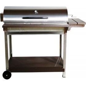 Pitsilos Ψησταριά Κάρβουνου 85x40cm με καπάκι Βαρέλι Μεγάλο (1046)