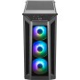 CoolerMaster Masterbox MB530P Gaming Midi Tower Κουτί Υπολογιστή με Πλαϊνό Παράθυρο και RGB Φωτισμό Μαύρο