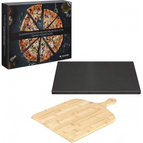 Navaris Πέτρινη Πλάκα Ψησίματος Πίτσας XL &amp Φτυάρι 51246.01.02