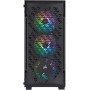 Corsair iCUE 220T RGB Gaming Midi Tower Κουτί Υπολογιστή με Πλαϊνό Παράθυρο Μαύρο