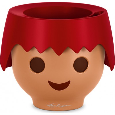 Lechuza Playmobil Ojo Γλάστρα Αυτοποτιζόμενη Fire Red 21x15.8cm