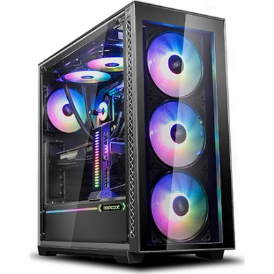 Deepcool Matrexx 70 3F Gaming Midi Tower Κουτί Υπολογιστή με Πλαϊνό Παράθυρο και RGB Φωτισμό Μαύρο