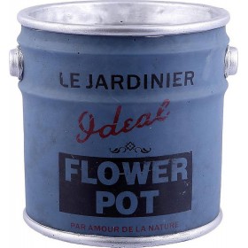 Espiel Paint Bucket Γλάστρα σε χρώμα Μπλε 23x22cm