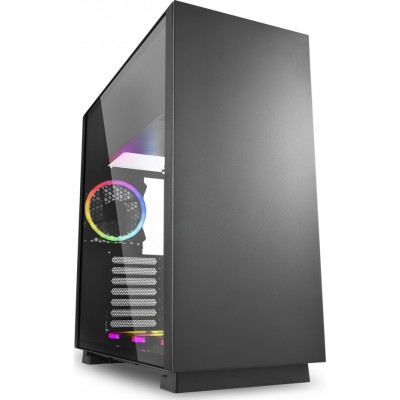 Sharkoon Pure Steel RGB Gaming Midi Tower Κουτί Υπολογιστή με Πλαϊνό Παράθυρο Μαύρο