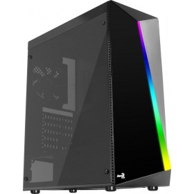 Aerocool Shard Tempered Glass Gaming Midi Tower Κουτί Υπολογιστή με Πλαϊνό Παράθυρο Μαύρο Aerocool Shard Tempered Glass Gaming Midi Tower Κουτί Υπολογιστή με Πλαϊνό Παράθυρο Μαύρο