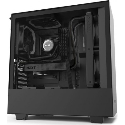 NZXT H510i Gaming Midi Tower Κουτί Υπολογιστή με Πλαϊνό Παράθυρο και RGB Φωτισμό Μαύρο