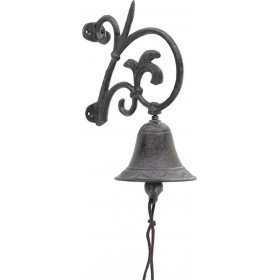 Inart 3-70-798-0192 Καμπάνα 16x10x21cm Καφέ