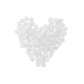 SPM 00008767 Διακοσμητικές Πέτρες που Λάμπουν στο Σκοτάδι Λευκό Σετ 100τμχ