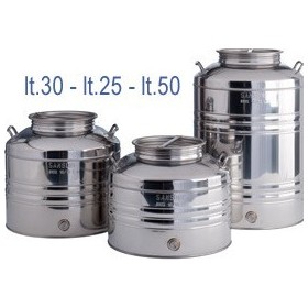 Sansone Δοχείο Inox με Βιδωτό Καπάκι 30lt