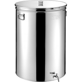 Metal Box Δοχείο Inox Ανοικτού Τύπου Επίπεδο 220lt