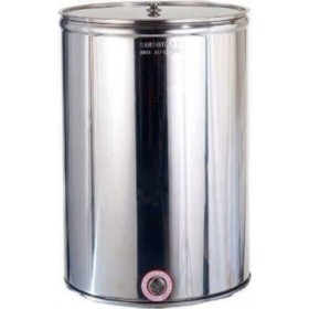 Sansone Δοχείο Inox Γυαλιστερό Πρεσσαριστό Ανοικτού Τύπου Επίπεδο 500lt