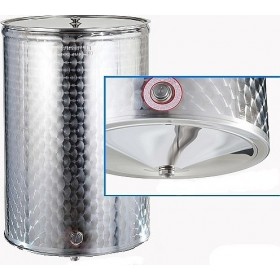 Sansone Δοχείο Inox Ανοικτού Τύπου Κωνικό 200lt