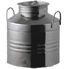 Quattro Effe Δοχείο Inox με Βιδωτό Καπάκι 50lt