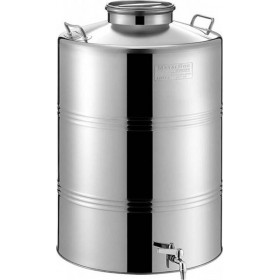 Metal Box Δοχείο Inox με Βιδωτό Καπάκι 125lt