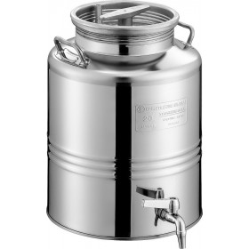 Metal Box Δοχείο Inox 28SL180 με Βιδωτό Καπάκι 15lt