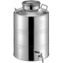 Metal Box Δοχείο Inox 28SL180 με Βιδωτό Καπάκι 15lt