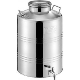 Metal Box Δοχείο Inox 38B180 με Βιδωτό Καπάκι 30lt