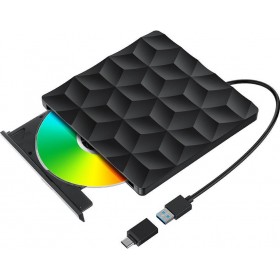 BlitzWolf BW-VD1 Εξωτερικός Οδηγός Εγγραφής/Ανάγνωσης CD/DVD για Desktop / Laptop Μαύρο