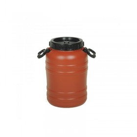 Πλαστικό Βαρέλι 30lt με Διπλό Καπάκι και Λάστιχο ΟΕΜ με Πιστοποίηση ISO Mitoplast