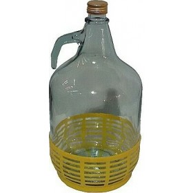 Δαμουζάνες γυάλινες διαφανής 5lt