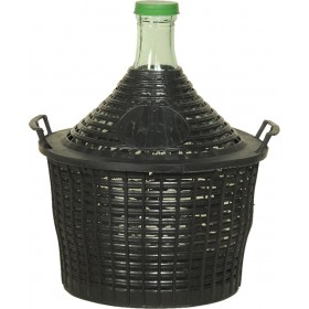 Νταμιτζανα γυαλινη 54 Lit με πλαστικο καλαθι AUDISAPLAST Ιταλιας