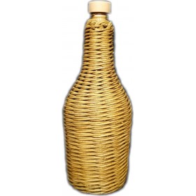 Χειροποίητο πλεκτό γυάλινο μπουκάλι 500ml