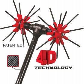 Agrotechnic x.Quattro CF Ελαιοραβδιστικό Μπαταρίας Αχινός 400W με Επεκτάσιμο Κοντάρι Carbon 2.4m και Βάρος 2.85kg Agrotechnic x.Quattro CF Ελαιοραβδιστικό Μπαταρίας Αχινός 400W με Επεκτάσιμο Κοντάρι Carbon 2.4m και Βάρος 2.85kg