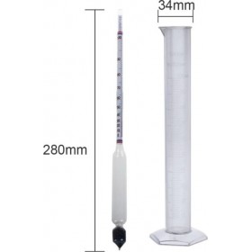 Stabplast Αλκοολόμετρο με Ογκομετρικό Κύλινδρο 250ml