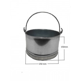 Καρδάρα Γαλβάνιζε Toptsou ( 340mm x 210mm ) 19lt Τ114