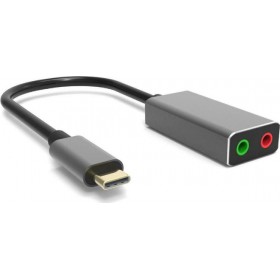 Powertech Εξωτερική USB-C Κάρτα Ήχου 2.0 Powertech Εξωτερική USB-C Κάρτα Ήχου 2.0