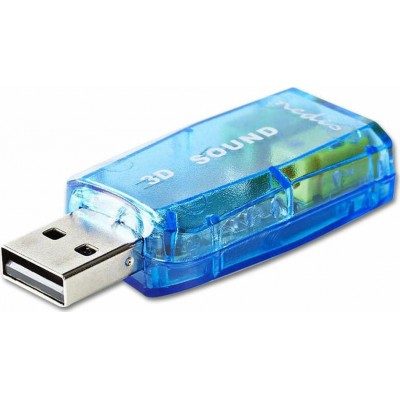 Nedis Εξωτερική USB Κάρτα Ήχου 2.0