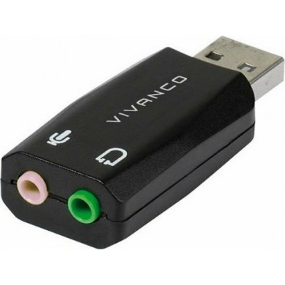 Vivanco IT-USBAUD Εξωτερική USB Κάρτα Ήχου 2.0