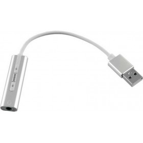 SC01 Εξωτερική USB Κάρτα Ήχου 2.0 σε Γκρι χρώμα SC01 Εξωτερική USB Κάρτα Ήχου 2.0 σε Γκρι χρώμα