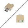 Εξωτερική USB Κάρτα Ήχου 7.1 σε Χρυσό χρώμα 06.004.0067