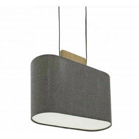 Pakoworld PWL-0027 Μοντέρνο Κρεμαστό Φωτιστικό Μονόφωτο με Ντουί E27 σε Γκρι ΧρώμαΚωδικός: 009-000066 