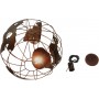 GloboStar Earth Μοντέρνο Κρεμαστό Φωτιστικό Μονόφωτο Πλέγμα με Ντουί E27 σε Καφέ ΧρώμαΚωδικός: 01665 