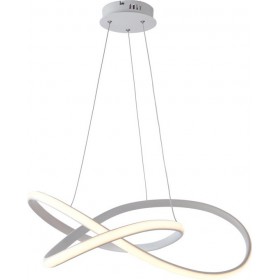 Aca Μοντέρνο Κρεμαστό Φωτιστικό με Ενσωματωμένο LED σε Λευκό ΧρώμαΚωδικός: HM92LEDP48WH 