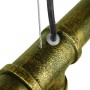 GloboStar Duct Vintage Κρεμαστό Φωτιστικό Πολύφωτο Ράγα με 5 Λαμπτήρες E27 σε Χάλκινο ΧρώμαΚωδικός: 01669 