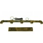 GloboStar Duct Vintage Κρεμαστό Φωτιστικό Πολύφωτο Ράγα με 5 Λαμπτήρες E27 σε Χάλκινο ΧρώμαΚωδικός: 01669 