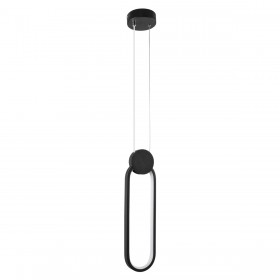 GloboStar Ildi Μοντέρνο Κρεμαστό Φωτιστικό με Ενσωματωμένο LED σε Μαύρο ΧρώμαΚωδικός: 61088 