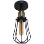 GloboStar Industrial Vintage Φωτιστικό Τοίχου με Ντουί E27 σε Μαύρο Χρώμα Πλάτους 12cmΚωδικός: 01056 