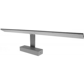 GloboStar Μοντέρνο Φωτιστικό Τοίχου με Ενσωματωμένο LED και Φυσικό Λευκό Φως σε Ασημί Χρώμα Πλάτους 58cmΚωδικός: 93340 