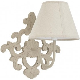Inart Vintage Φωτιστικό Τοίχου με Ντουί E14 σε Μπεζ Χρώμα Πλάτους 40cmΚωδικός: 3-10-876-0122 