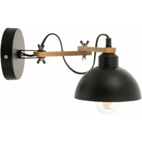 Inlight 43382 Vintage Φωτιστικό Τοίχου με Ντουί E27 σε Μαύρο Χρώμα Πλάτους 14cm Inlight 43382 Vintage Φωτιστικό Τοίχου με Ντουί E27 σε Μαύρο Χρώμα Πλάτους 14cm