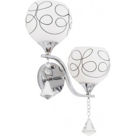 GloboStar Canter Μοντέρνο Φωτιστικό Τοίχου με Ντουί E27 Διάφανο Πλάτους 32cmΚωδικός: 00635 